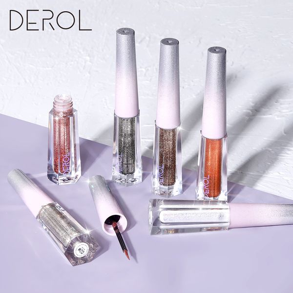 

derol sparkling diamond eyeshadow waterproof pearlescent sequined liquid eyeshadow makeup