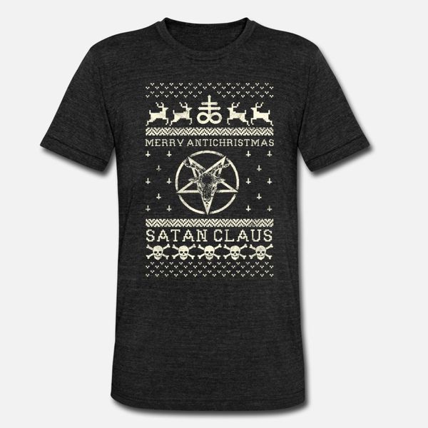 

merry anti christmas satan claus santa baphomet t shirt men customize short sleeve o-neck standard cute new style spring autumn kawaii shirt