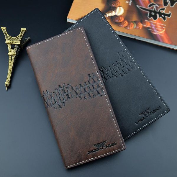 

men s wallet male growth models three fold vertical models fashion casual opening soft wallet multi-card large capacity wallet 1628-3