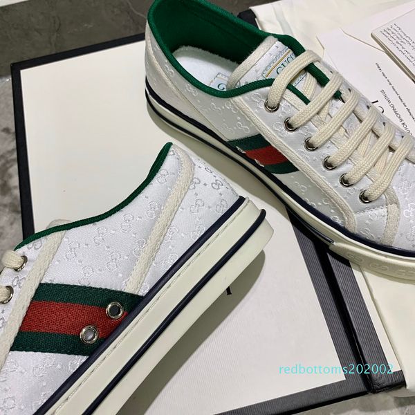 

2020 mens womens designer tennis 1977 sneaker with web green and red in cotton luxury fashion casual trainer designer shoes for men3 r02, Black