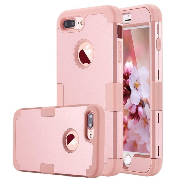

cgjxshybrid heavy duty full -body dual layer protector armor case for iphone x 10 7 8 6s plus galaxy s8 plus note 8 lg g6