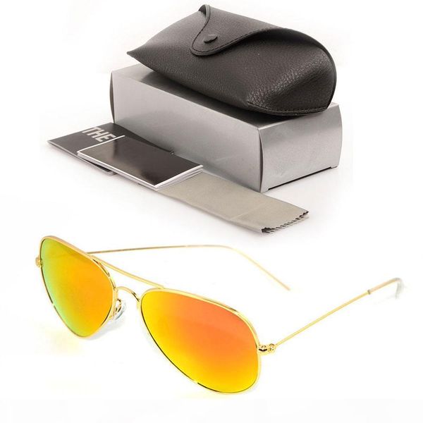 

pilot sun glasses womens mens sunglasses new mirror sunglasses designers pilot sunglasses glass glasses 58m with original cases, White;black