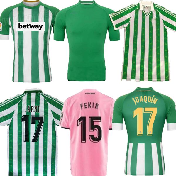 

19 20 21 real betis camiseta de fÃºtbol 2020 2021 home away joaquin loren fekir jarni 95 97 real betis retro classic football shirts maillot, Black