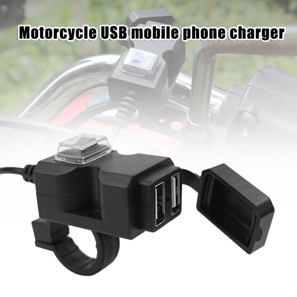 

2020 motorbike motorcycle phone duals-usb charger waterproof power socket adapter outlet csl88