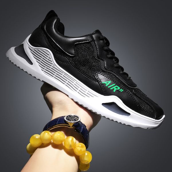 

luxurysummershoesmansneakersmaletenismencasualshoesofffashionwhiteshoesformensportrunningwalkingfootwear, Black
