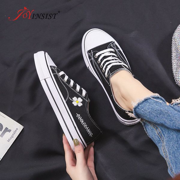 

canvas shoes women platform sneakers lace up shoes woman masculino flats womens in the fashion help 2020 new, Black