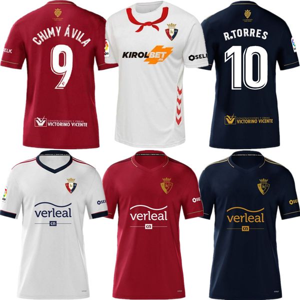 

kids osasuna soccer jerseys 100th centenary 2020 21 chimy ávila r.torres rubén garcía estupiñan football shirt, Black;yellow