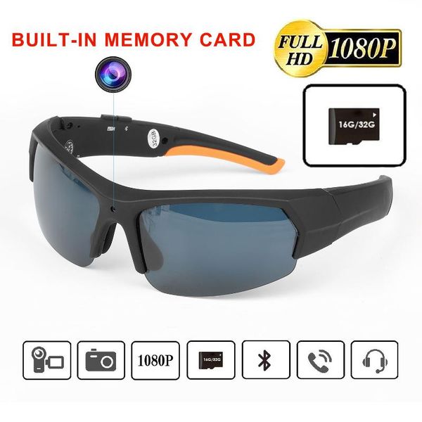 

et hd1080p sunglasses camera headset smart mini camera glasses multifunctional bluetooth mp3 player sports accessories 16/32gb