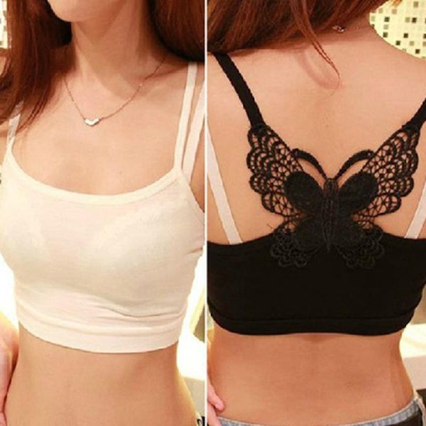 

женщины sexy fitness stretch tube crop бабочки запуск yoga спортивный зал бюстгальтеры одежда top женский спортивная одежда одежда 2020, White;black