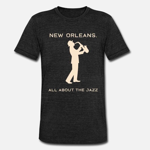 

new orleans music festival jazz saxophone player t shirt men designs cotton round collar solid color anti-wrinkle funny summer leisure