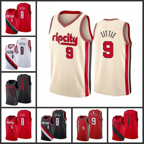 

portland trail blazers nassir little men city basketball jersey, Black