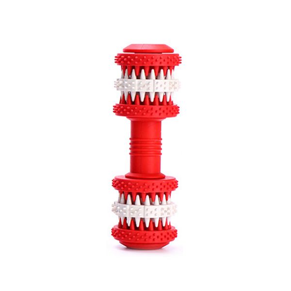 

cat rubber dumbbell teeth cleaning dog chew toy pet supplies oral care outdoor