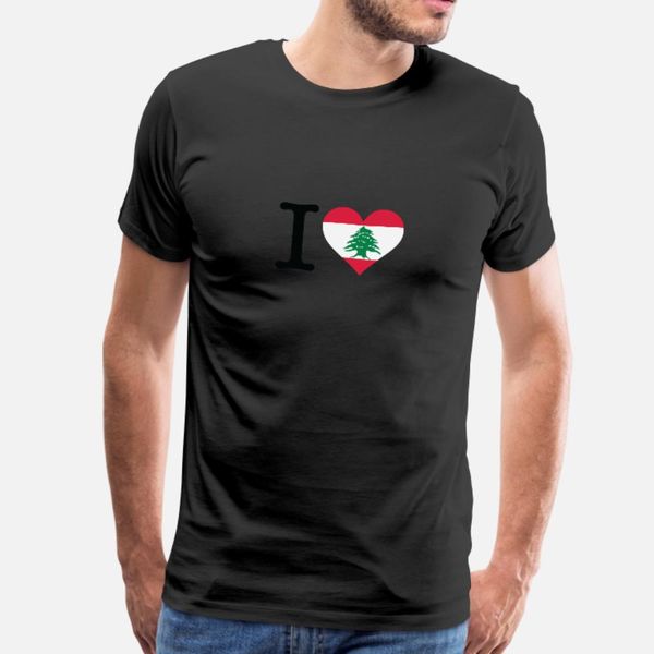 

i love lebanon t shirt men создать tee shirt s-3xl новизна известный смешная весна осень тонкая рубашка