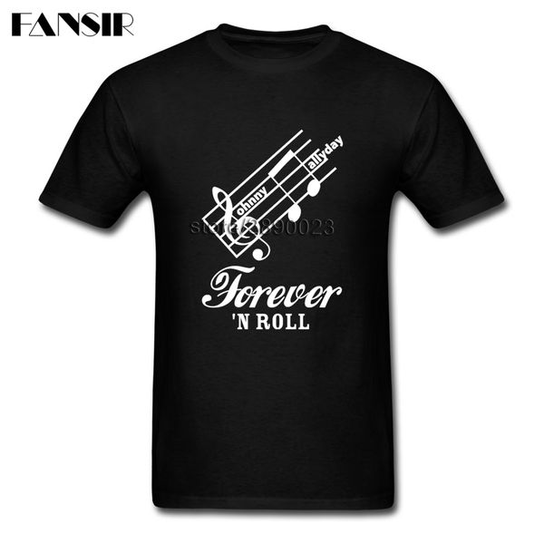 

over size johnny hallyday gorgeous tees shirt men boy short sleeve crewneck cotton men t-shirt guys clothing