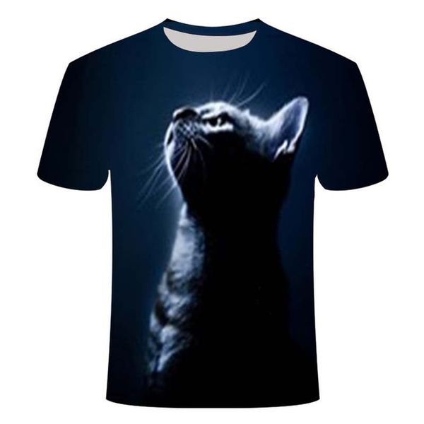 

new cool printing two cat summer t-shirt printing t-sh 3d print shirts plus size funny comics men clothing