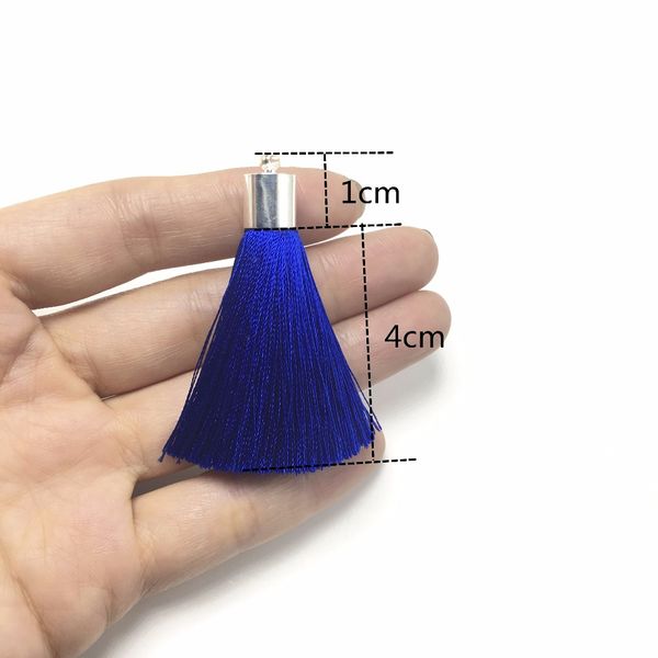 

quality l94/5cm/silk tassels/jewelry accessories/silver cap/diy jewelry/accessories making /hand made/embellishments/4pcs