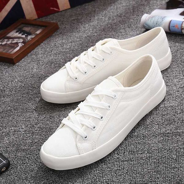 

fashion canvas shoes for women sneakers spring autumn black white lace up trainers casual flat shoes femme girl student