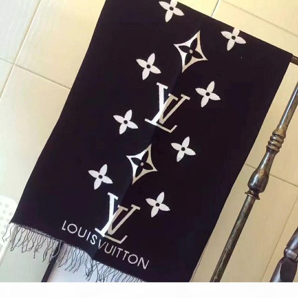 

wool long scarf shawl for women and men classic brand warm scarves scarves wool scarf, Blue;gray