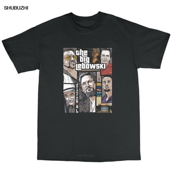 

большой лебовски вдохновленный t-shirt 100% хлопок чувак coen brothers джеффри tshirt топы с коротким рукавом майка
