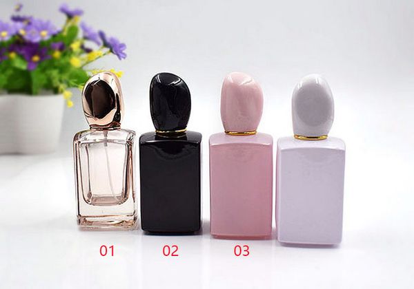 

20pcs 50ml empty square glass perfume bottle parfum spray packaging refillable perfume bottles atomizer