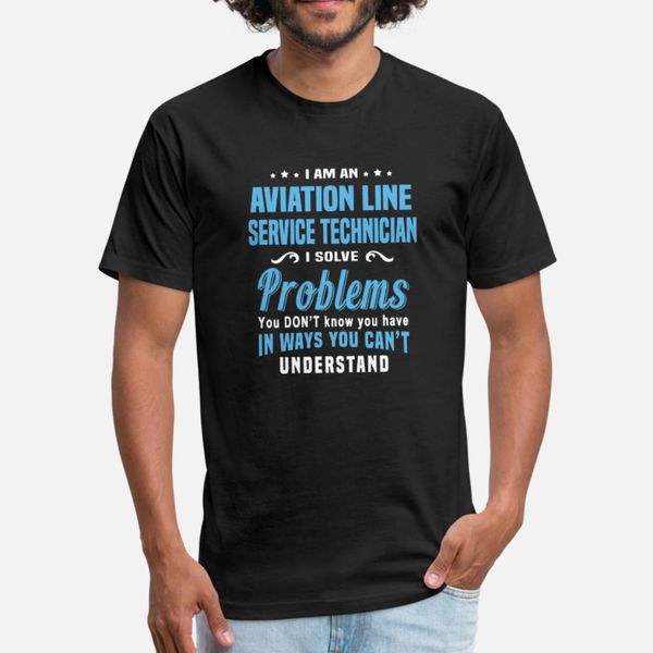 

aviation line service technician t shirt men designs short sleeve size s-3xl normal anti-wrinkle authentic spring autumn cool shirt