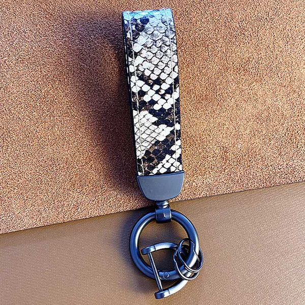 

new fashion creative pu snakeskin keychains metal men's leopard key chains leather zebra pendant key rings, Silver