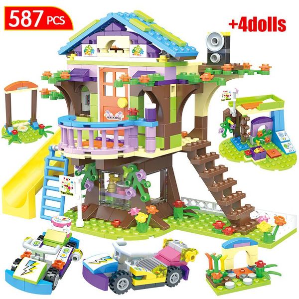 

city house bricks christmas secret girls diy enlighten girl toys tree gift for friends hut blocks building compatible qyltcc mywjqq