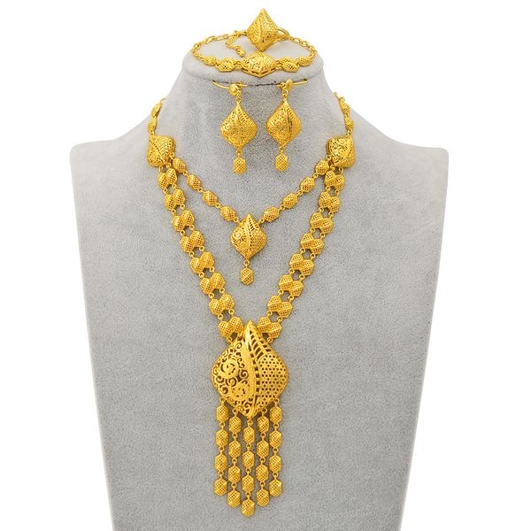 

anniyo ball pearl beads pendant necklaces earrings bracelet ring women girls chuuk micronesia jewelry sets hawaiian guam #226306, Golden;silver
