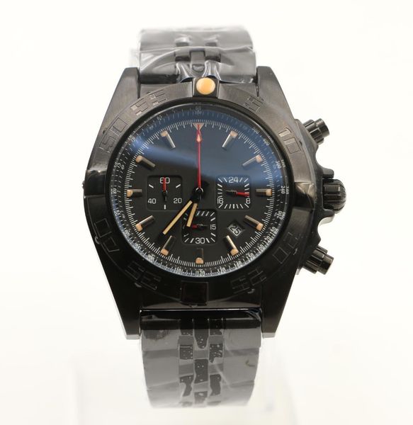 

New Hot seller Famous Avenger 45MM quartz chrono chronograph full black Mens watch watches MEN wristwatch wristwatches rotatable bezel