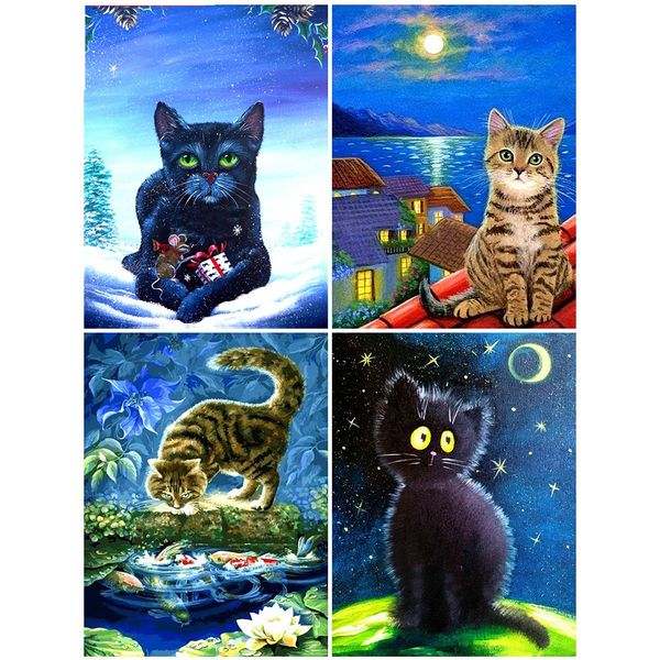 

cat diamond embroidery 5d animal full square painting home decoration new arrival mosaic handmade