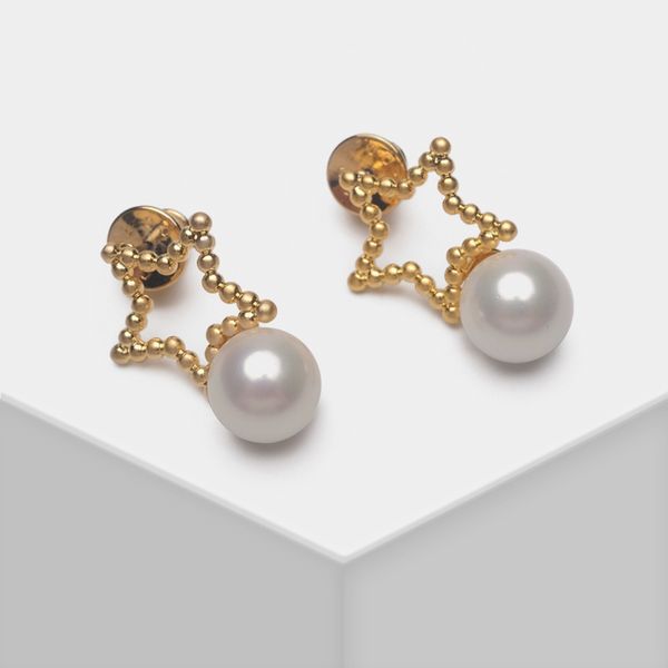 

amorita бутики star искусственного жемчуга серьги стержня, Golden;silver