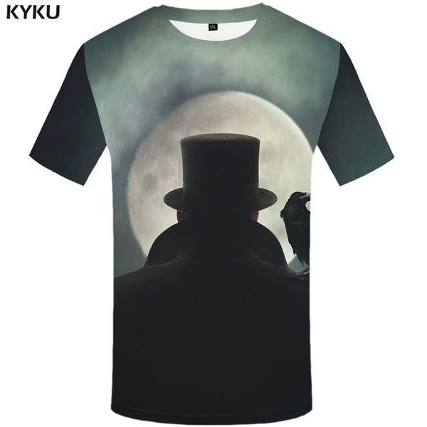 

brand galaxy space men metal 3d moon printed war gothic print printed 3d print shirts funny anime horror men clothing