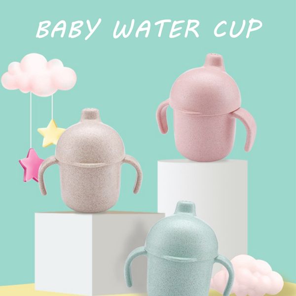 

240мл соломы пшеницы healthy портативный стакана воды детский drink cup симпатичный мини крытый воды кубок дети бутылки воды