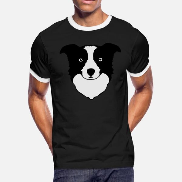 

border collie t shirt men character tee shirt s-3xl clothes sunlight humor spring outfit shirt