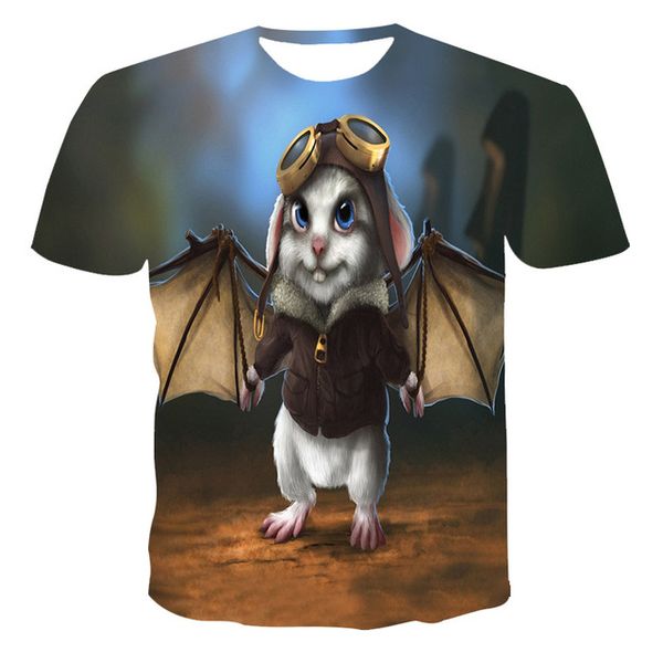 

summer men 3d landscape printing breathable splicing printing 3d print shirts oversized comics humor men clothing