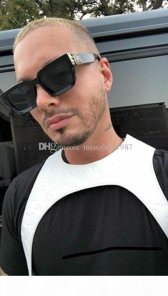 

2019 luxury millionaire sunglasses for men full frame vintage designer 1.1 sunglasses for men shiny gold sell gold plated 96006, White;black