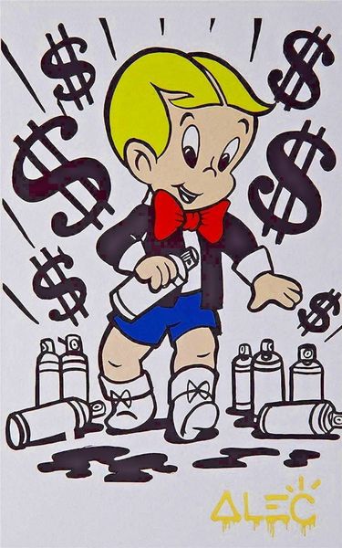 

alec монополия граффити стены декора richie rich spray home decor картина маслом на холсте wall art холст картина 200823