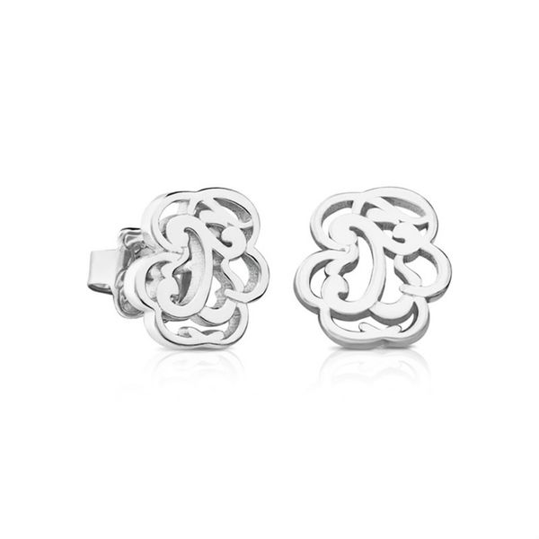 

new 100% 925 sterling silver cute spain bear earring 712333520 fashion simple women's original jewelry birthday gift, Golden;silver