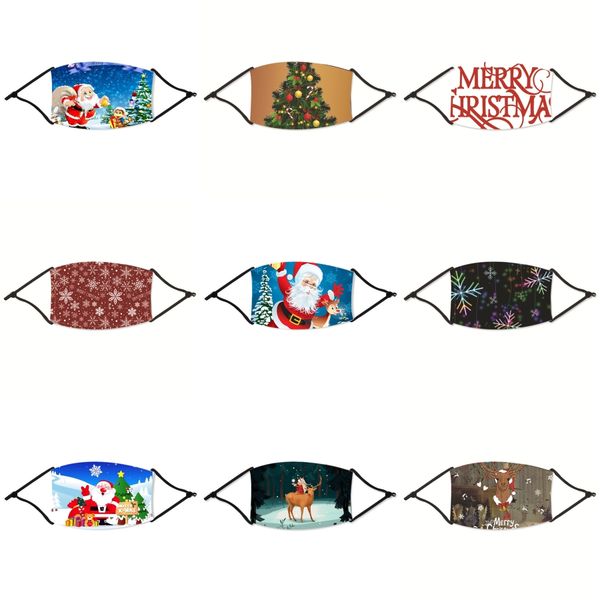 

luxury face christmas mask letter print breathable fashion designer face christmas masks reusable washable cycling outdoor designe#78533, Black