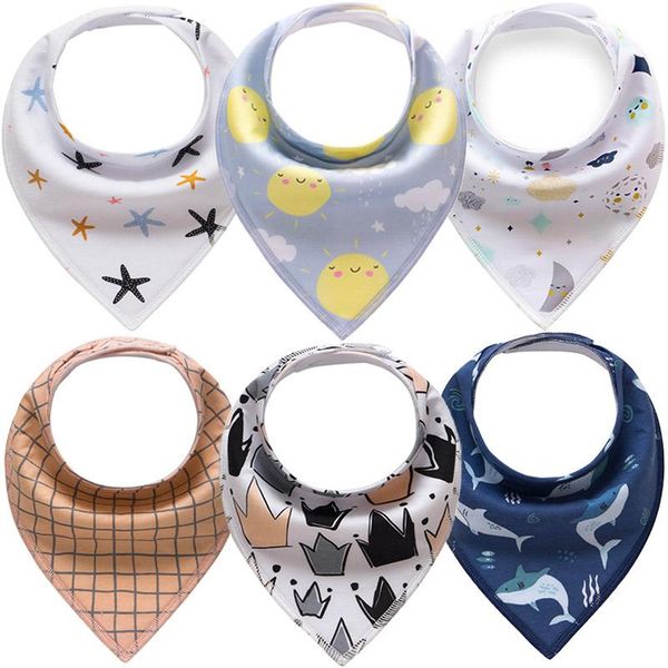 

babador saliva bandana fashionable burp towel 2pcs lot baby cloths high scarf unicorn feeding bibs quality flamingos infant dxqla