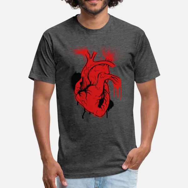 

heart t shirt men custom short sleeve s-3xl male graphic comical spring unique shirt