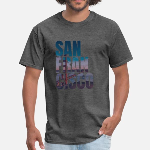 

san francisco golden gate bridge usa california t shirt men gift tee shirt size s-3xl clothes gift building spring leisure shirt