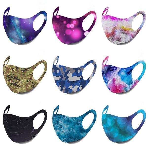 

dccig 2020 новое прибытие защиты губка многоразовые маски multi-style загрязнения er маска маски мультфильм лица печать anti-dust рот маска