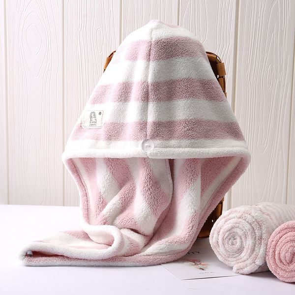 

shower caps hair turban women towel bathroom soft super absorbent quick-drying microfiber bath dry cap salon 25x65cm