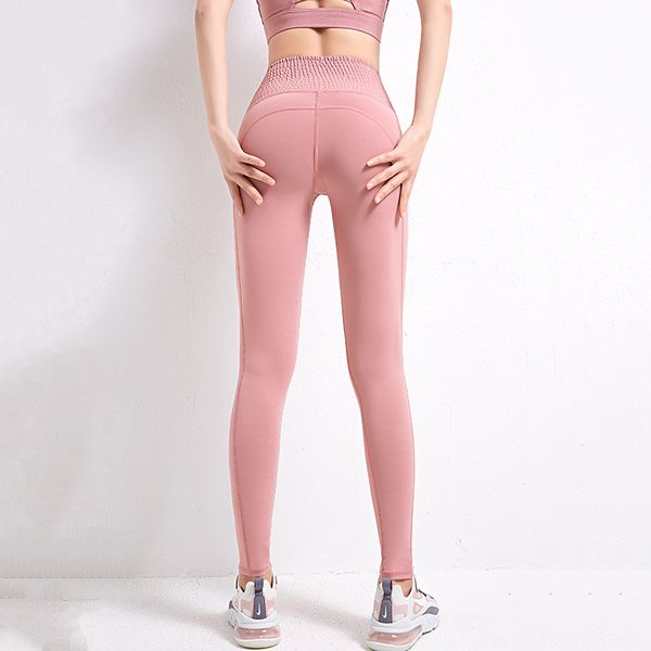 

yoga outfits ruched widen high waist pants stretch tight colorvalue leggings tummy control workout push up activewear, White;red