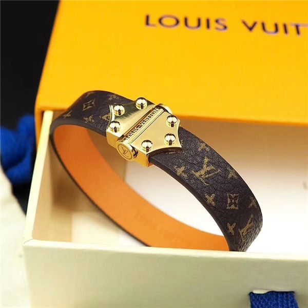 

2020 new leather letter flower bracelets for women cuff bangles men gold buckle wristband pulseras hombre male accessories jew, Golden;silver