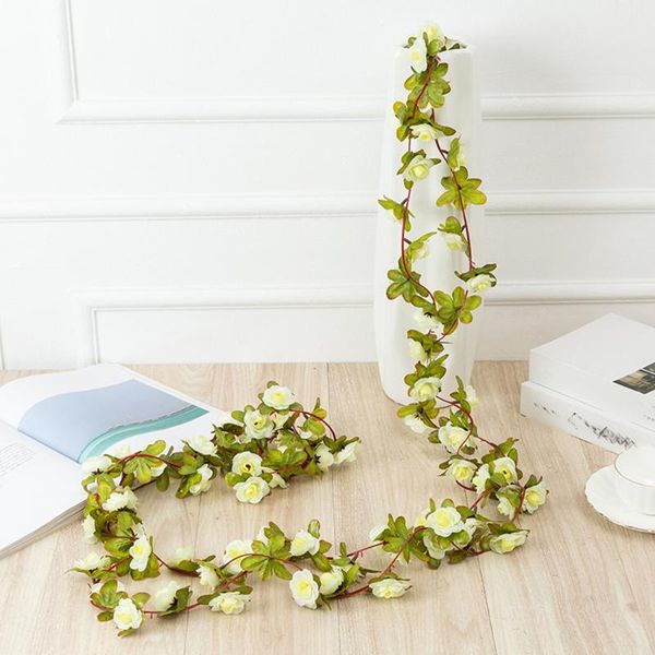 

decorative flowers & wreaths 1/2pcs 2.5m ivy garland hanging bud vine flower wedding party home decoration artificial