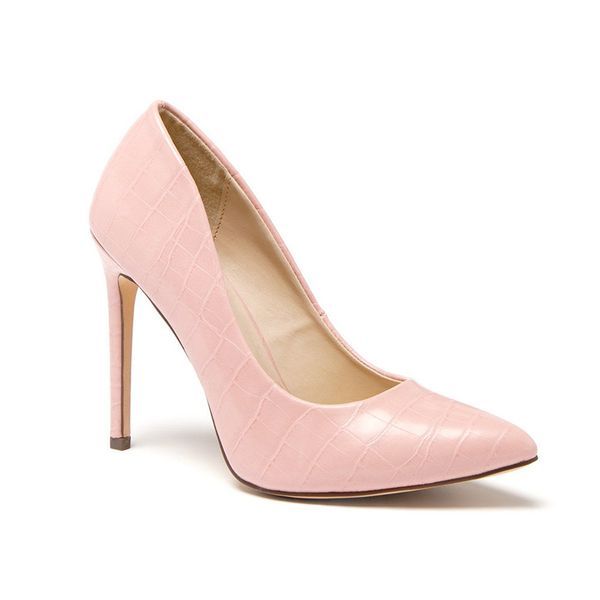 

dress shoes soft leather women's high heels banquet pointed toe female pumps show thin office shoe big size 36-43, Black