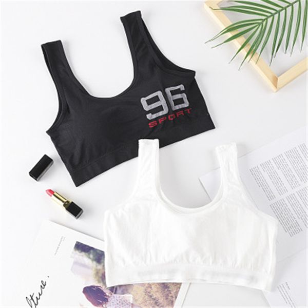 

yoga bra for women letters fitness size high elastic black running sportswear jogging athletic girl vest white bra, White;black