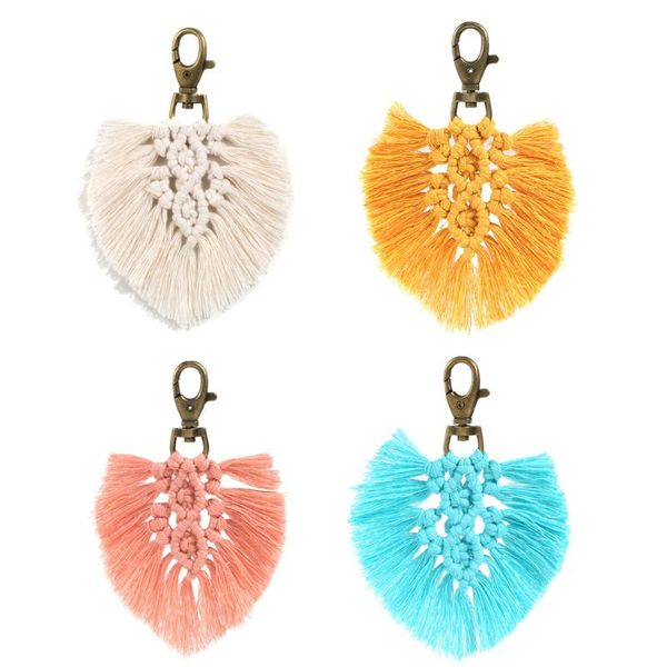 

key chain for women bag car key ring tassels bag charm holder ornaments keychain, Silver